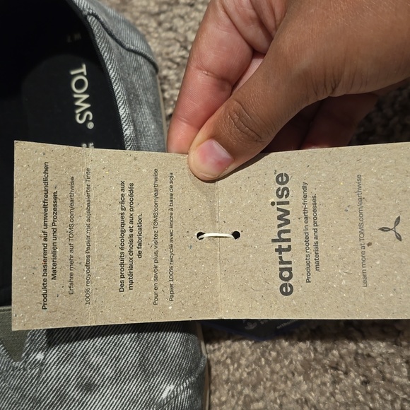 Toms Black Repreve Distressed Washed Canvas shoes - Picture 6 of 9